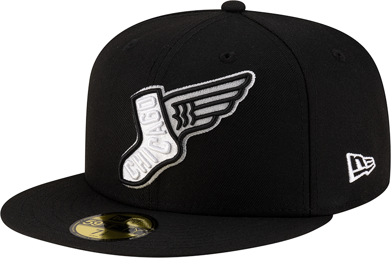 Chicago White Sox New Era 2025 City Connect Team Color 59FIFTY Fitted Hat -Black Official Team Hat Sports Fan Cap Official NFL Team Hat Football Fan