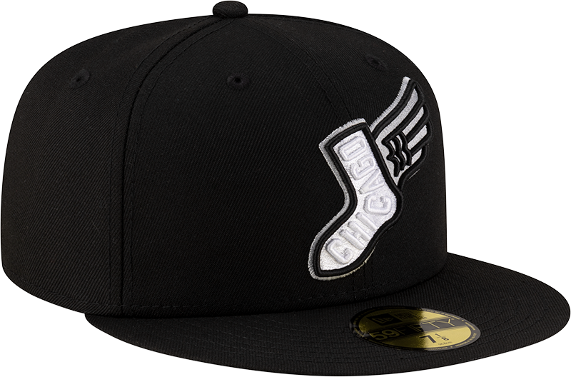 Chicago White Sox New Era 2025 City Connect Team Color 59FIFTY Fitted Hat -Black Official Team Hat Sports Fan Cap Official NFL Team Hat Football Fan