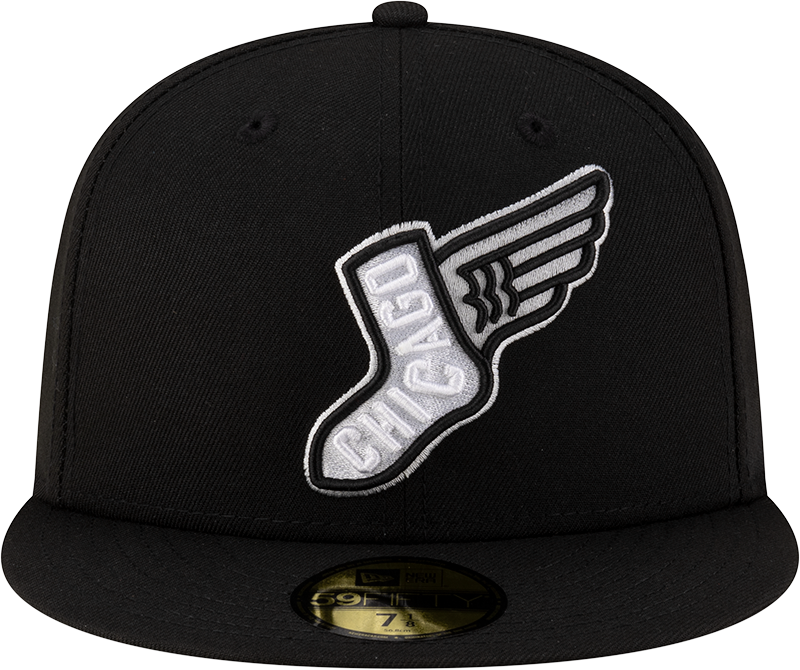 Chicago White Sox New Era 2025 City Connect Team Color 59FIFTY Fitted Hat -Black Official Team Hat Sports Fan Cap Official NFL Team Hat Football Fan