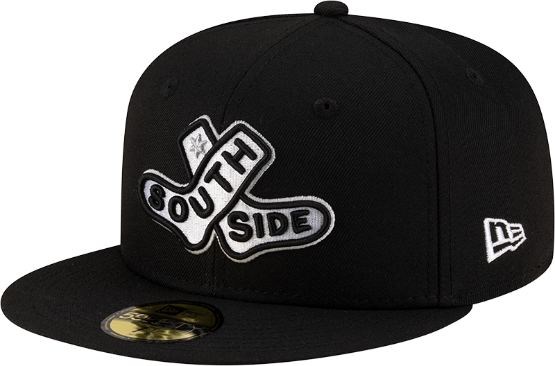 Chicago White Sox New Era 2025 City Connect Batting Practice Team Color 59FIFTY Fitted Hat -Black Official Team Hat Sports Fan Cap Official NFL Team