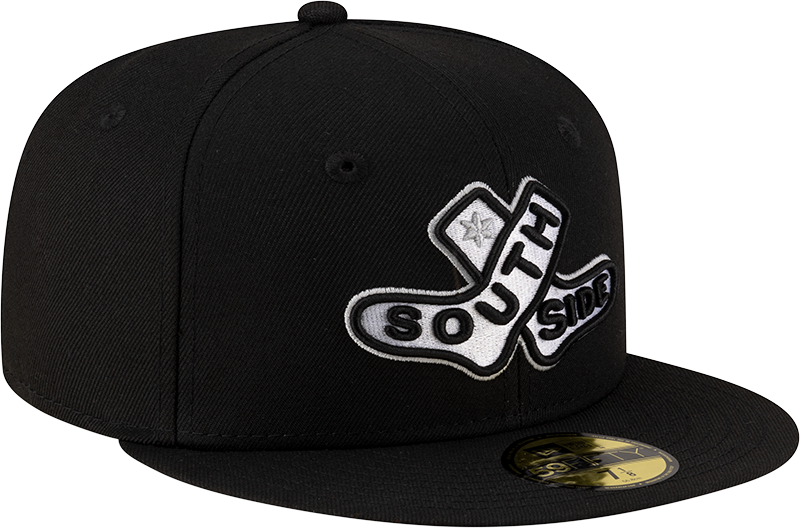 Chicago White Sox New Era 2025 City Connect Batting Practice Team Color 59FIFTY Fitted Hat -Black Official Team Hat Sports Fan Cap Official NFL Team