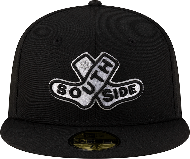 Chicago White Sox New Era 2025 City Connect Batting Practice Team Color 59FIFTY Fitted Hat -Black Official Team Hat Sports Fan Cap Official NFL Team