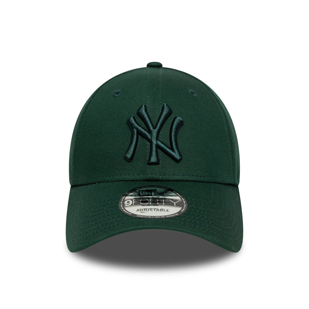 New York Yankees MLB League Essential 9FORTY Strapback New Era Green Official Team Hat Sports Fan Cap Official NFL Team Hat Football Fan Cap