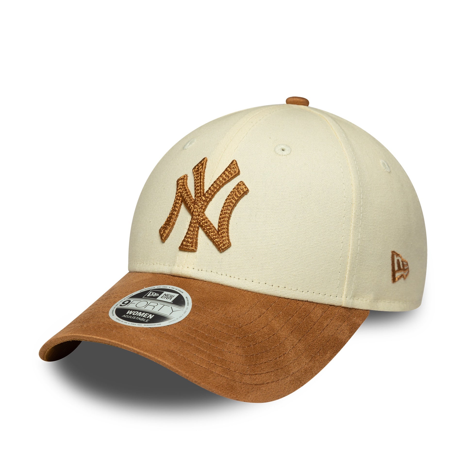 New York Yankees Womens Faux Suede MLB 9FORTY Strapback New Era LTC CAM Official Team Hat Sports Fan Cap Official NFL Team Hat Football Fan Cap