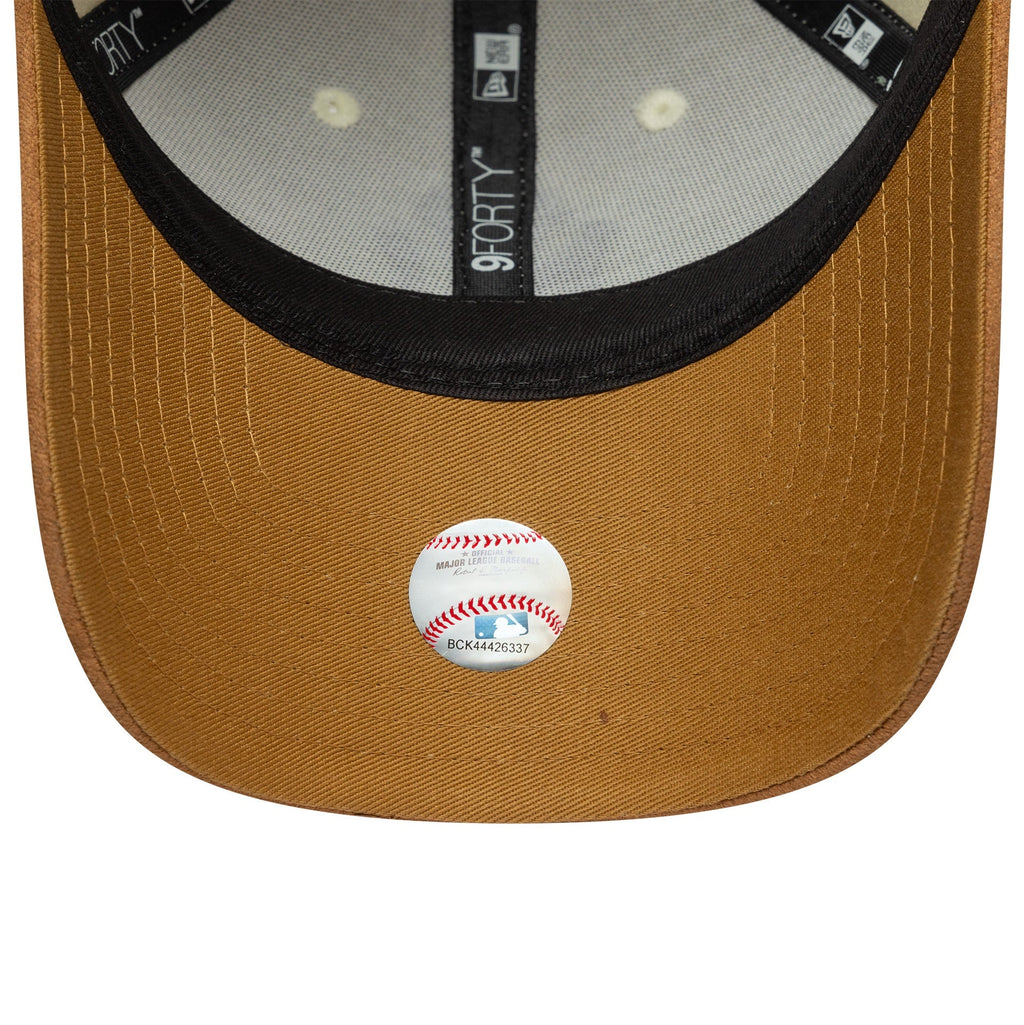 New York Yankees Womens Faux Suede MLB 9FORTY Strapback New Era LTC CAM Official Team Hat Sports Fan Cap Official NFL Team Hat Football Fan Cap