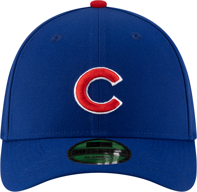 Chicago Cubs New Era M-Crown 39Thirty Player Replica Blue Flex Fit Hat Official Team Hat Sports Fan Cap Official NFL Team Hat Football Fan Cap