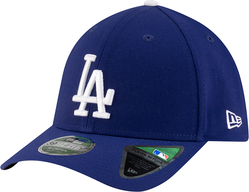 Los Angeles Dodgers New Era M-Crown 39Thirty Player Replica Blue Flex Fit Hat Official Team Hat Sports Fan Cap Official NFL Team Hat Football Fan Cap