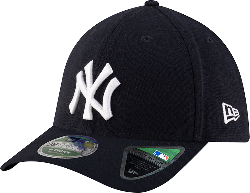 New York Yankees New Era M-Crown Player Replica 39Thirty Navy Flex Fit Hat Official Team Hat Sports Fan Cap Official NFL Team Hat Football Fan Cap
