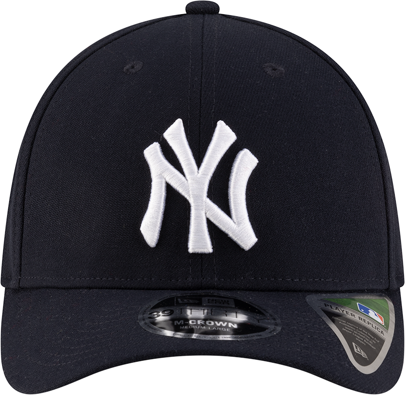 New York Yankees New Era M-Crown Player Replica 39Thirty Navy Flex Fit Hat Official Team Hat Sports Fan Cap Official NFL Team Hat Football Fan Cap