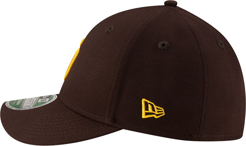 San Diego Padres New Era M-Crown Player Replica 39Thirty Brown Flex Fit Hat Official Team Hat Sports Fan Cap Official NFL Team Hat Football Fan Cap