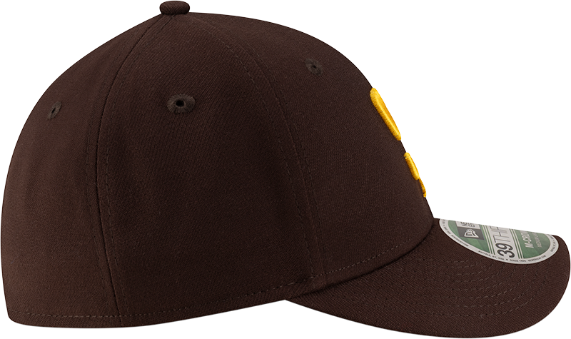 San Diego Padres New Era M-Crown Player Replica 39Thirty Brown Flex Fit Hat Official Team Hat Sports Fan Cap Official NFL Team Hat Football Fan Cap