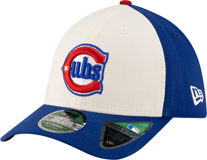 Kids Chicago Cubs New Era M-Crown 39Thirty Alternate 2 Player Replica Blue Flex Fit Hat Official Team Hat Sports Fan Cap Official NFL Team Hat