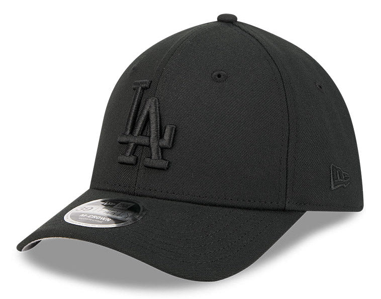 Los Angeles Dodgers M-Crown 39Thirty Tonal Black Flex Fit Hat Official Team Hat Sports Fan Cap Official NFL Team Hat Football Fan Cap