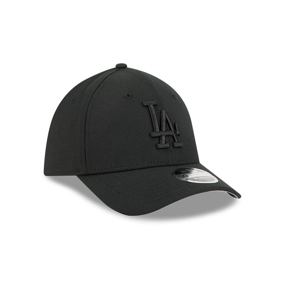 Los Angeles Dodgers M-Crown 39Thirty Tonal Black Flex Fit Hat Official Team Hat Sports Fan Cap Official NFL Team Hat Football Fan Cap