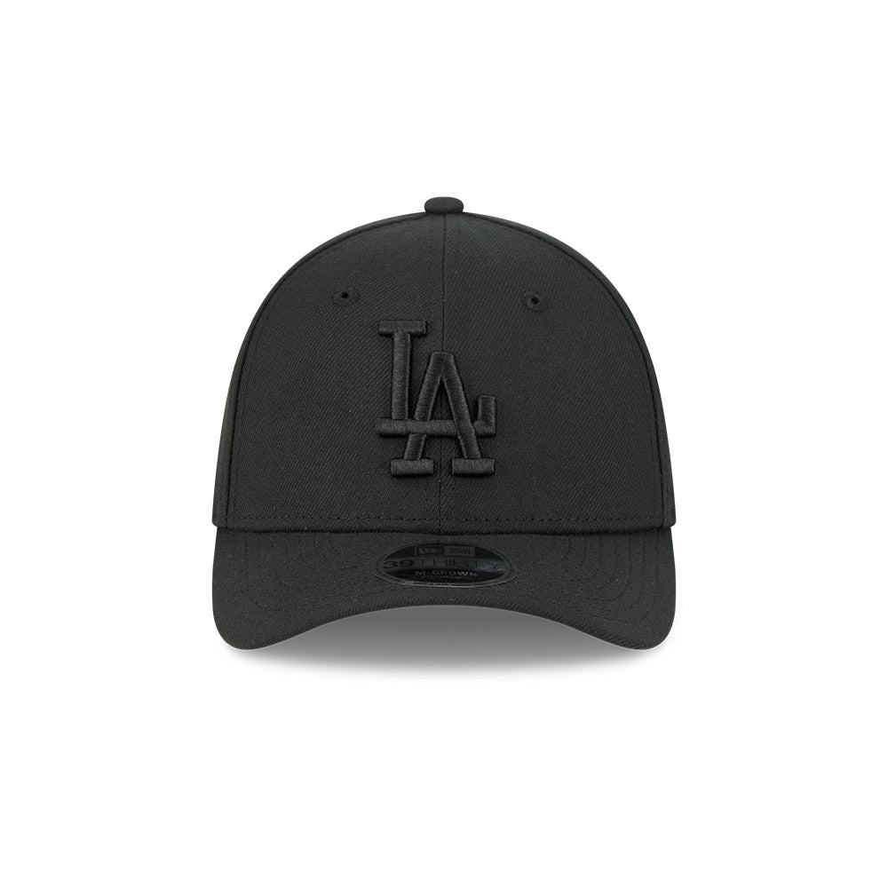 Los Angeles Dodgers M-Crown 39Thirty Tonal Black Flex Fit Hat Official Team Hat Sports Fan Cap Official NFL Team Hat Football Fan Cap