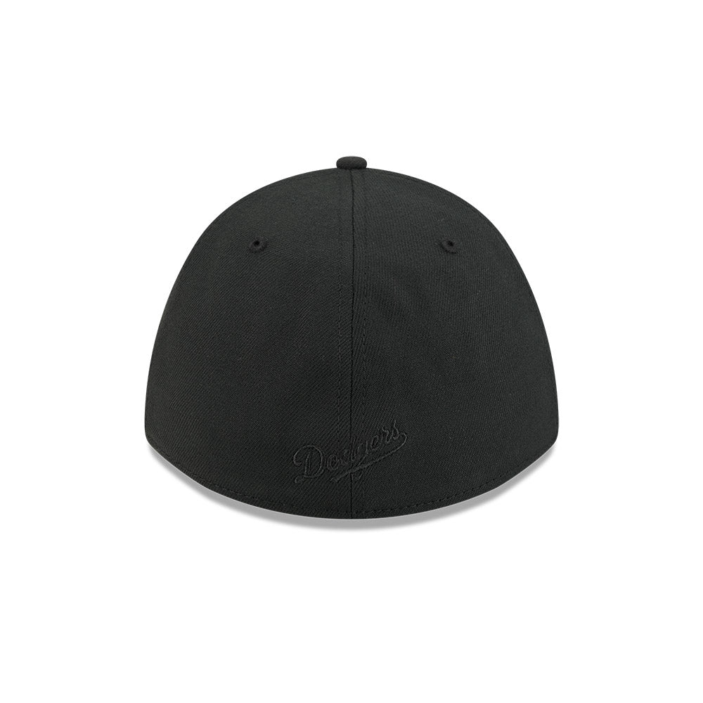 Los Angeles Dodgers M-Crown 39Thirty Tonal Black Flex Fit Hat Official Team Hat Sports Fan Cap Official NFL Team Hat Football Fan Cap
