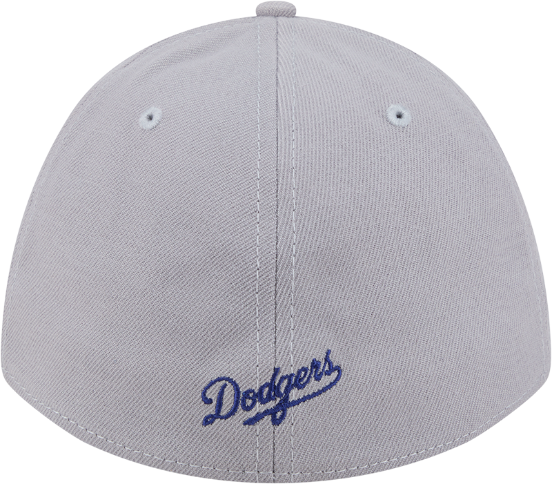 Los Angeles Dodgers New Era M-Crown 39Thirty Gray Flex Fit Hat Official Team Hat Sports Fan Cap Official NFL Team Hat Football Fan Cap