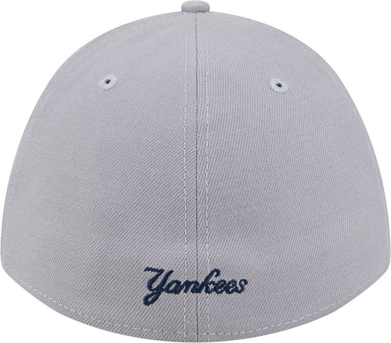 New York Yankees New Era M-Crown 39Thirty Gray Flex Fit Hat Official Team Hat Sports Fan Cap Official NFL Team Hat Football Fan Cap