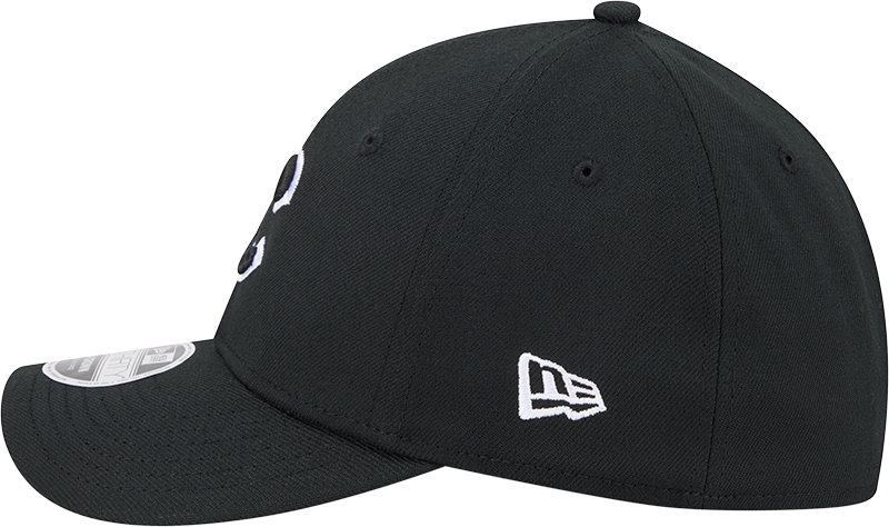 Chicago Cubs New Era M-Crown 39Thirty Black White Flex Fit Hat Official Team Hat Sports Fan Cap Official NFL Team Hat Football Fan Cap