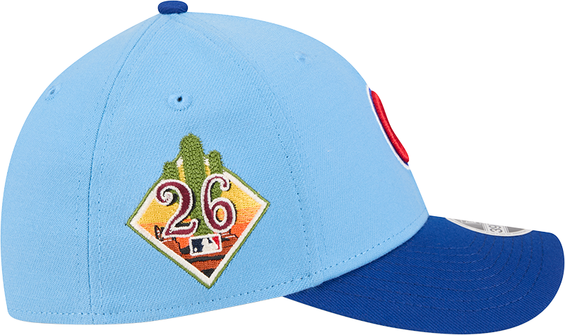 Chicago Cubs New Era 2026 Spring Training M-Crown 39Thirty Player Replica Blue Flex Fit Hat Official Team Hat Sports Fan Cap Official NFL Team Hat
