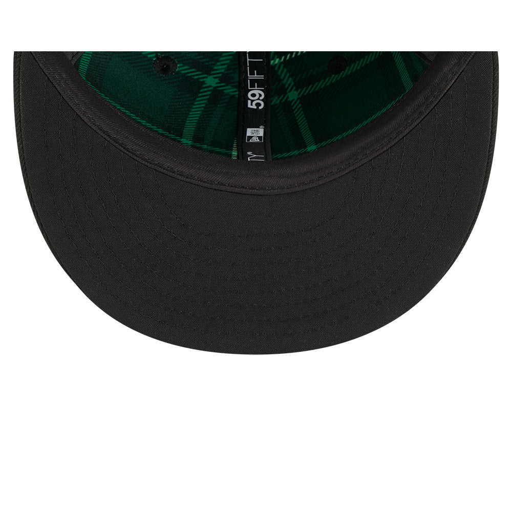 Men s Chicago Cubs New Era Black 2026 St Patrick s Day Authentic Collection On-Field 59FIFTY Fitted Hat Official Team Hat Sports Fan Cap Official NFL