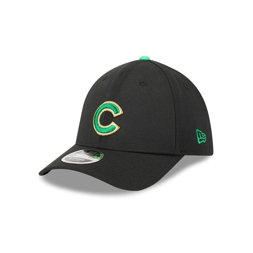 Chicago Cubs New Era M-Crown 39Thirty St Patrick s Day Flex Fit Hat Official Team Hat Sports Fan Cap Official NFL Team Hat Football Fan Cap