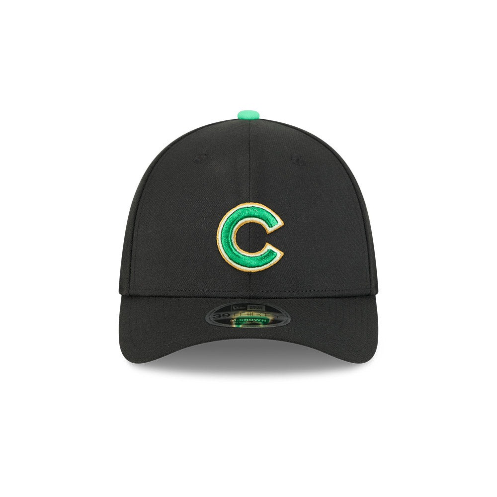 Chicago Cubs New Era M-Crown 39Thirty St Patrick s Day Flex Fit Hat Official Team Hat Sports Fan Cap Official NFL Team Hat Football Fan Cap