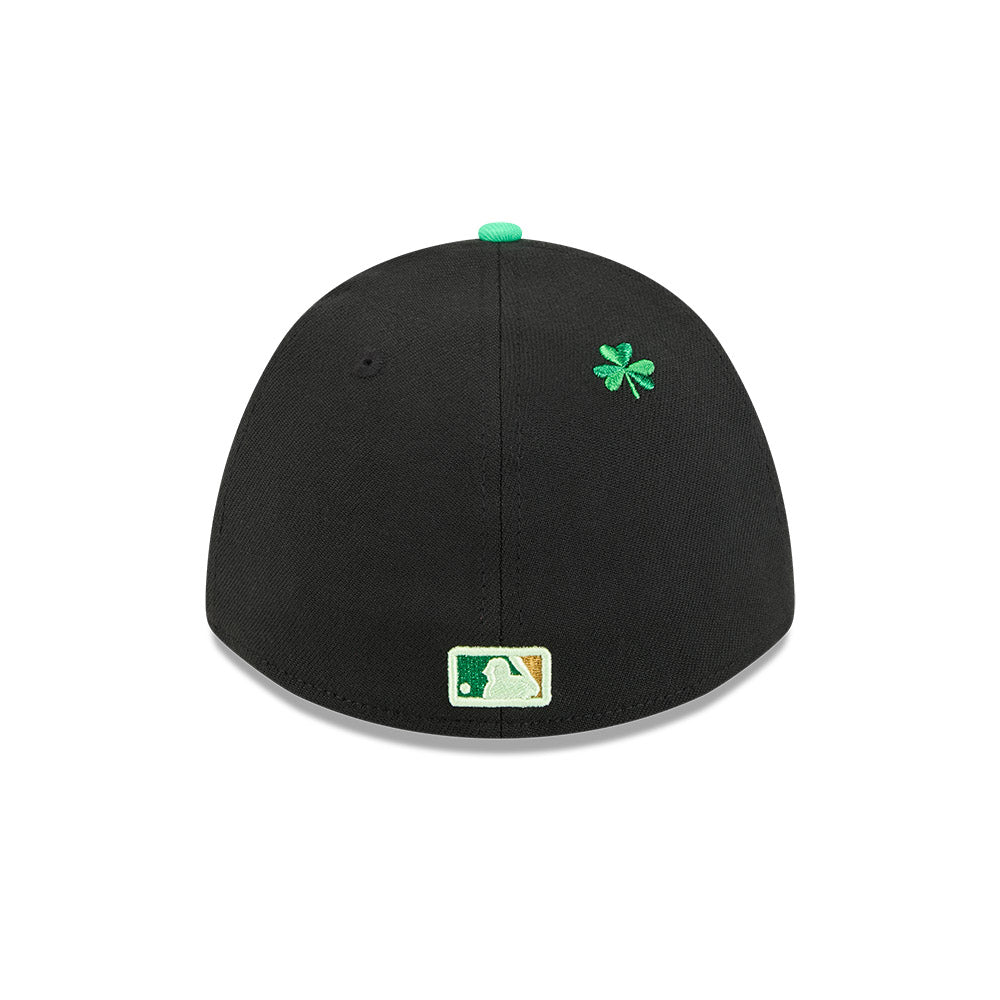 Chicago Cubs New Era M-Crown 39Thirty St Patrick s Day Flex Fit Hat Official Team Hat Sports Fan Cap Official NFL Team Hat Football Fan Cap