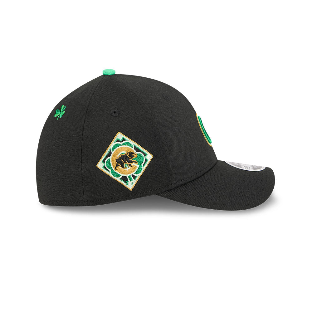 Chicago Cubs New Era M-Crown 39Thirty St Patrick s Day Flex Fit Hat Official Team Hat Sports Fan Cap Official NFL Team Hat Football Fan Cap