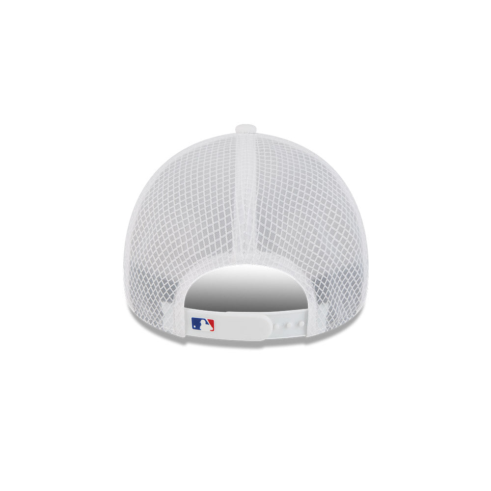 Chicago Cubs New Era 2026 Batting Practice 9Forty APEX C Logo Snap Adjustable Hat-White Official Team Hat Sports Fan Cap Official NFL Team Hat