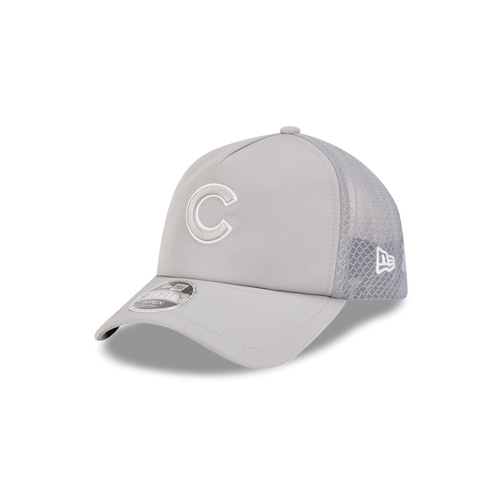 Chicago Cubs New Era 2026 Batting Practice 9Forty APEX C Logo Snap Adjustable Hat-Grey Official Team Hat Sports Fan Cap Official NFL Team Hat