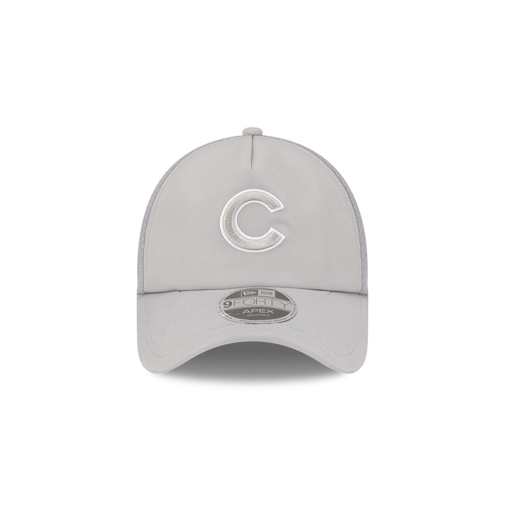 Chicago Cubs New Era 2026 Batting Practice 9Forty APEX C Logo Snap Adjustable Hat-Grey Official Team Hat Sports Fan Cap Official NFL Team Hat