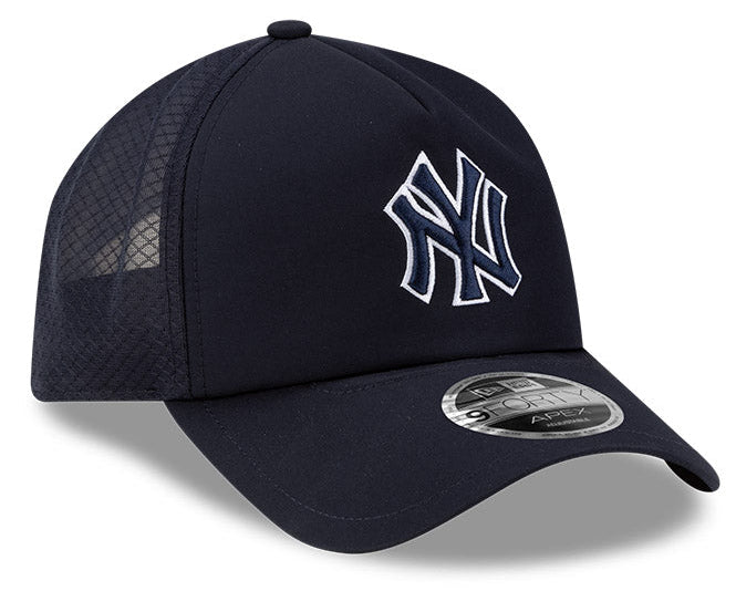 New York Yankees New Era Batting Practice 2026 9Forty APEX Snap Adjustable Hat-Navy Official Team Hat Sports Fan Cap Official NFL Team Hat Football