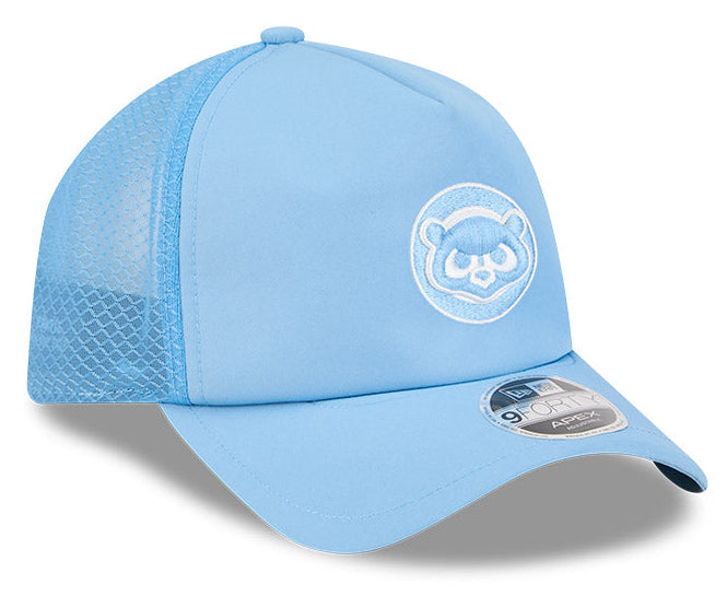 Chicago Cubs New Era 2026 Batting Practice 9Forty APEX 1984 Bear Logo Snap Adjustable Hat-Sky Blue Official Team Hat Sports Fan Cap Official NFL Team