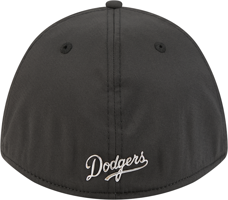 Los Angeles Dodgers New Era M-Crown 39Thirty Metallic Black Performance Flex Fit Hat Official Team Hat Sports Fan Cap Official NFL Team Hat Football