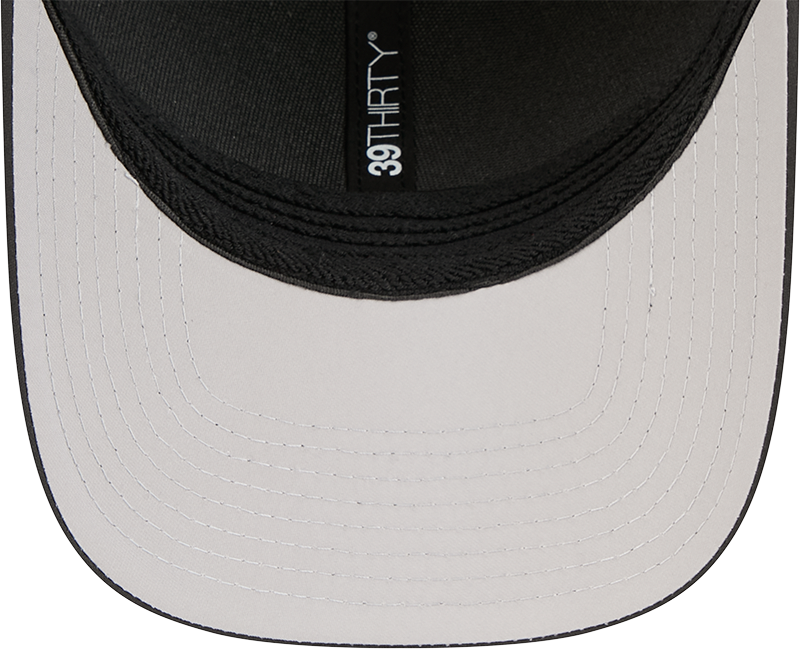 Chicago Cubs New Era M-Crown 39Thirty Metallic Black Performance Flex Fit Hat Official Team Hat Sports Fan Cap Official NFL Team Hat Football Fan Cap