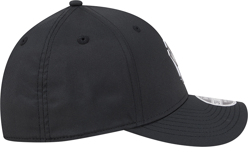 New York Yankees New Era M-Crown 39Thirty Metallic Black Performance Flex Fit Hat Official Team Hat Sports Fan Cap Official NFL Team Hat Football Fan