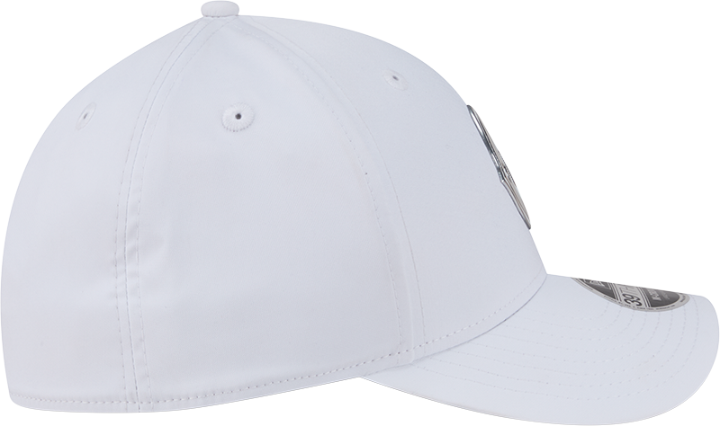 Chicago Cubs New Era M-Crown 39Thirty Alternate 2 Metallic White Performance Flex Fit Hat Official Team Hat Sports Fan Cap Official NFL Team Hat