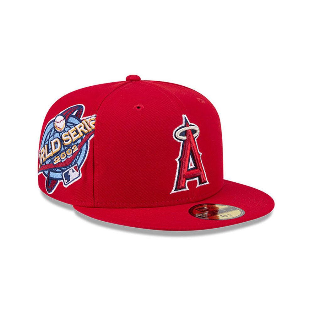 Anaheim Angels MLB Hidden Hit 59FIFTY Fitted New Era Red Official Team Hat Sports Fan Cap Official NFL Team Hat Football Fan Cap