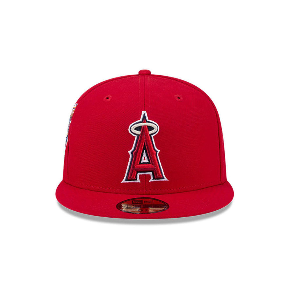 Anaheim Angels MLB Hidden Hit 59FIFTY Fitted New Era Red Official Team Hat Sports Fan Cap Official NFL Team Hat Football Fan Cap