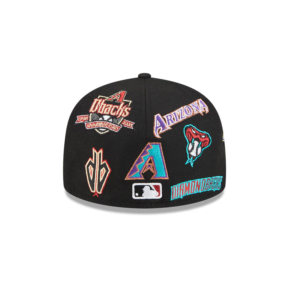 Arizona Diamondbacks MLB All Over Patch 59FIFTY Fitted New Era Official Team Hat Sports Fan Cap Official NFL Team Hat Football Fan Cap
