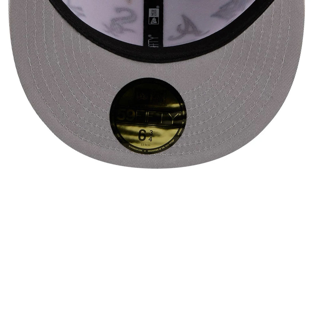 MLB All Over Patch 59FIFTY Fitted New Era White Official Team Hat Sports Fan Cap Official NFL Team Hat Football Fan Cap