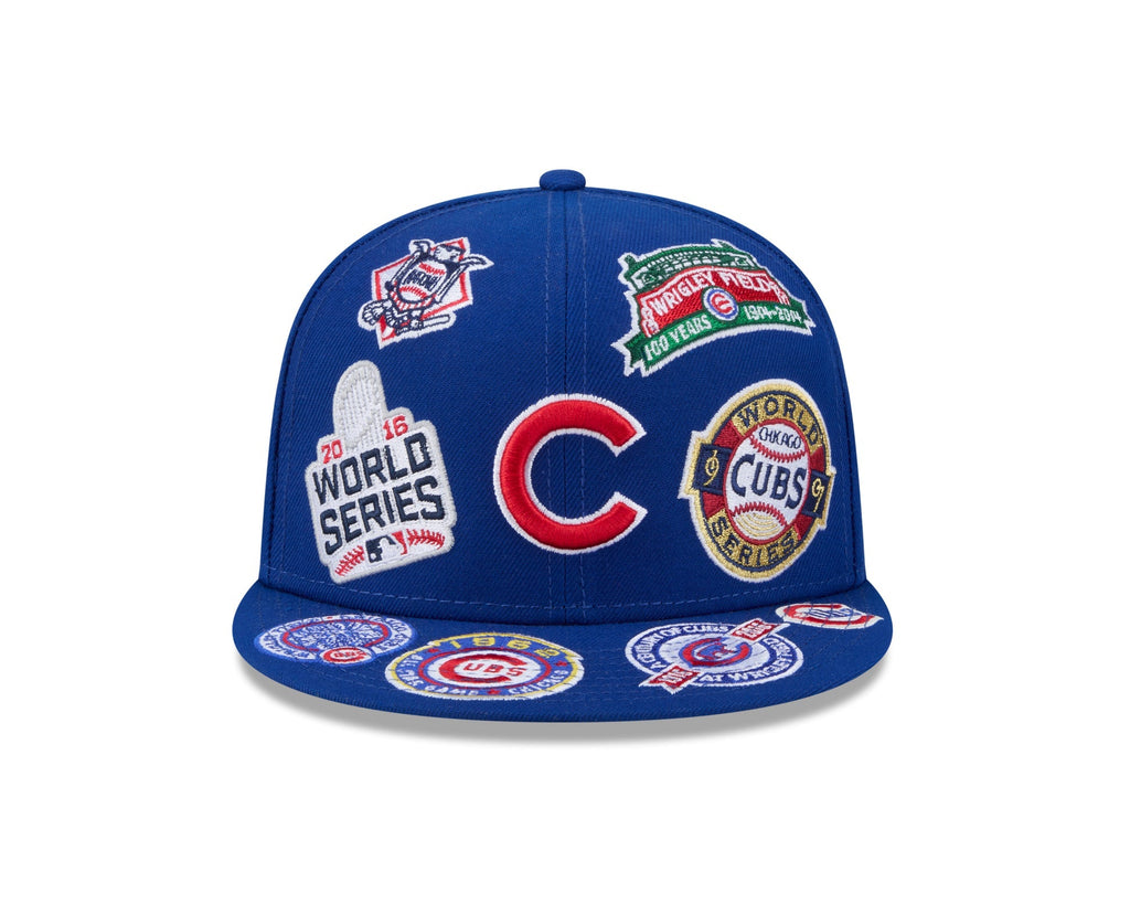Chicago Cubs MLB All Over Patch 59FIFTY Fitted New Era Official Team Hat Sports Fan Cap Official NFL Team Hat Football Fan Cap
