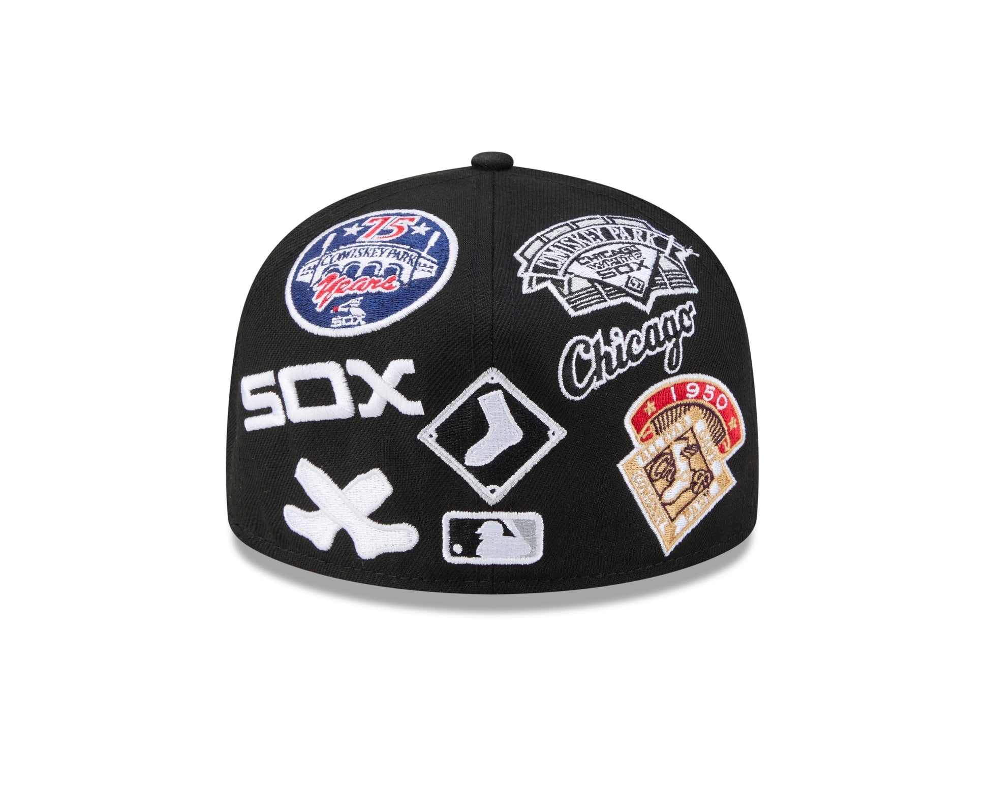 Chicago White Sox MLB All Over Patch 59FIFTY New Era Official Team Hat Sports Fan Cap Official NFL Team Hat Football Fan Cap