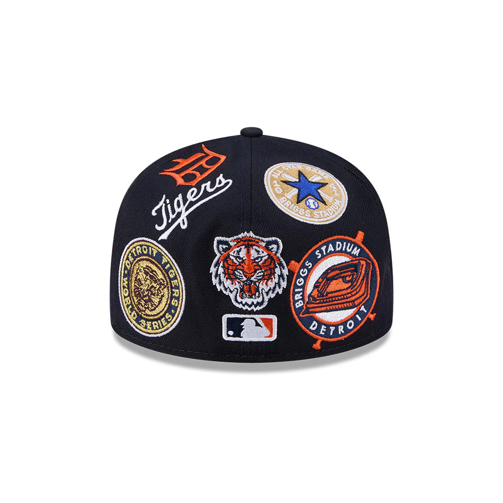 Detroit Tigers MLB All Over Patch 59FIFTY New Era Official Team Hat Sports Fan Cap Official NFL Team Hat Football Fan Cap