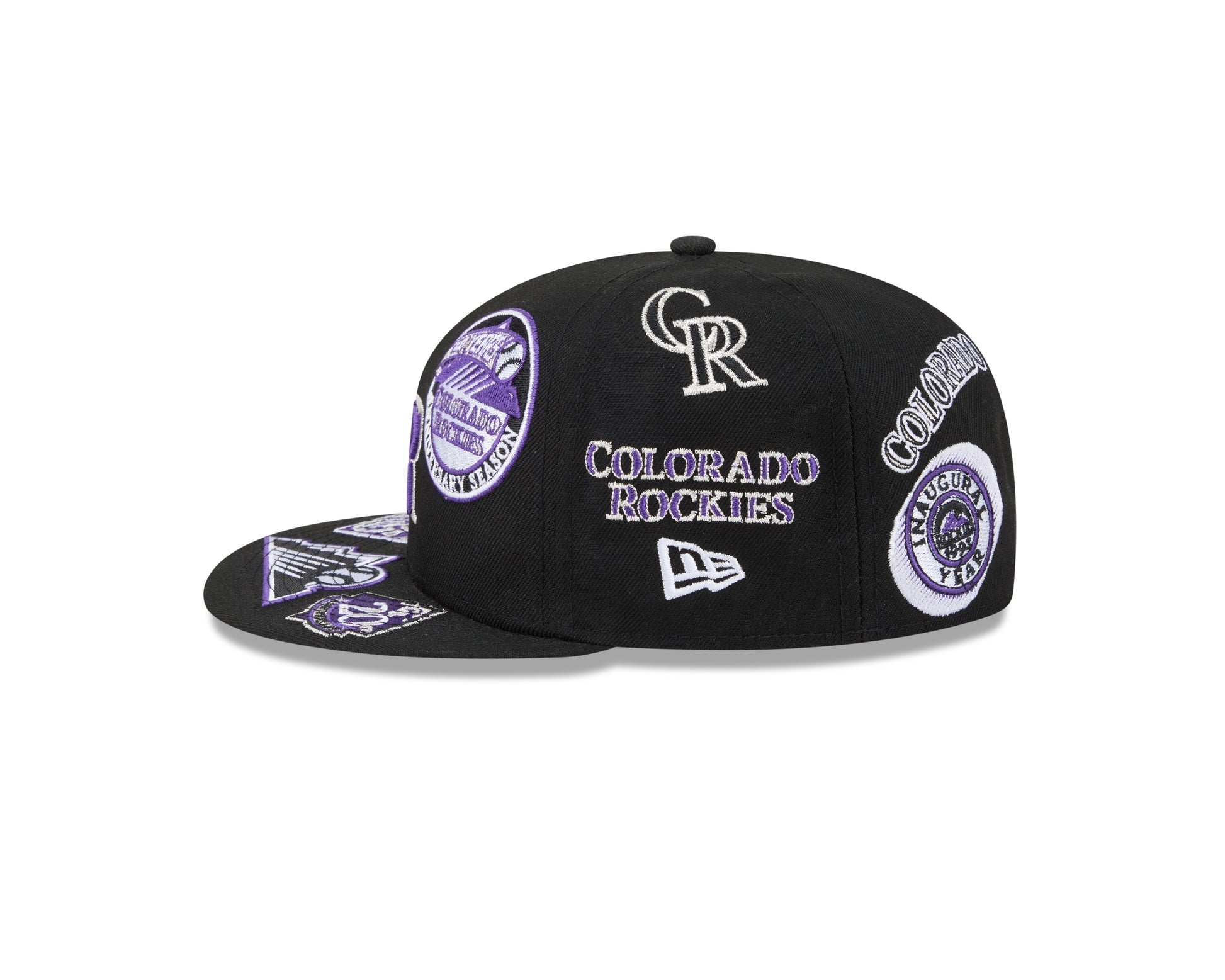 Colorado Rockies MLB All Over Patch 59FIFTY Fitted New Era Official Team Hat Sports Fan Cap Official NFL Team Hat Football Fan Cap