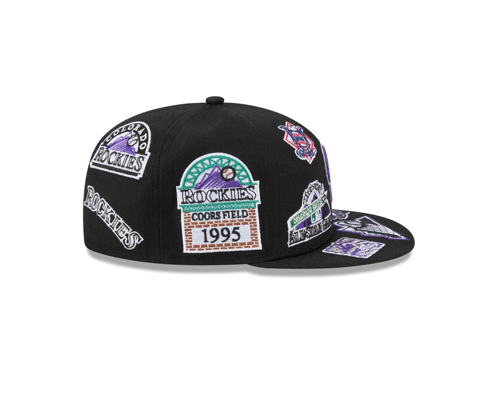 Colorado Rockies MLB All Over Patch 59FIFTY Fitted New Era Official Team Hat Sports Fan Cap Official NFL Team Hat Football Fan Cap