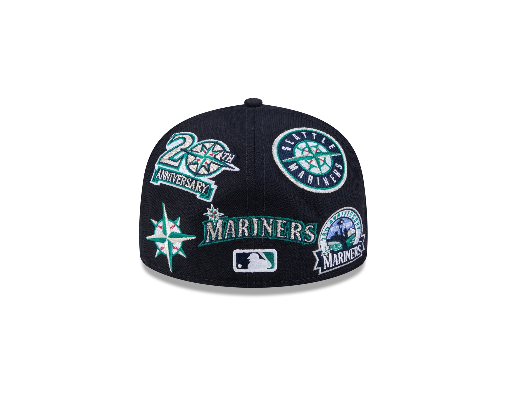 Seattle Mariners MLB All Over Patch 59FIFTY Fitted New Era Official Team Hat Sports Fan Cap Official NFL Team Hat Football Fan Cap