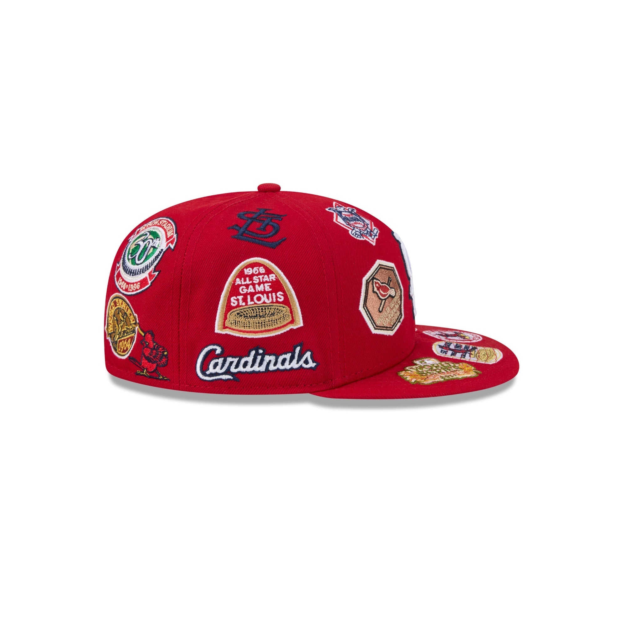 St Louis Cardinals MLB All Over Patch 59FIFTY New Era Official Team Hat Sports Fan Cap Official NFL Team Hat Football Fan Cap