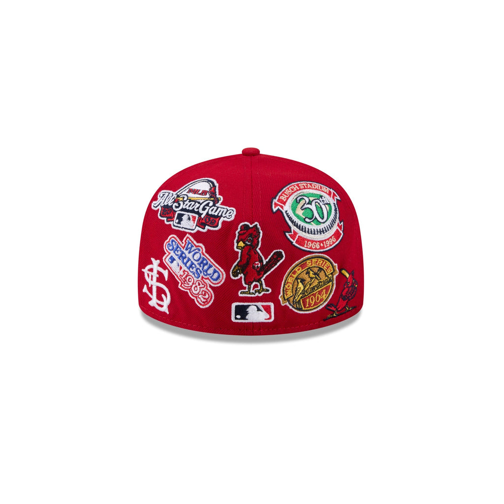 St Louis Cardinals MLB All Over Patch 59FIFTY New Era Official Team Hat Sports Fan Cap Official NFL Team Hat Football Fan Cap